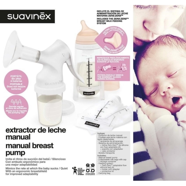 Suavinex - Odsávačka mléka manuální Zero Zero