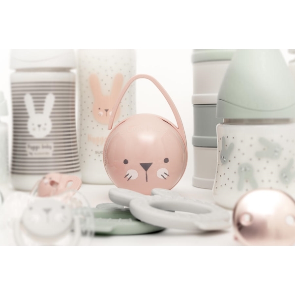 Suavinex Hygge DUO krabička na dudlíky - růžová