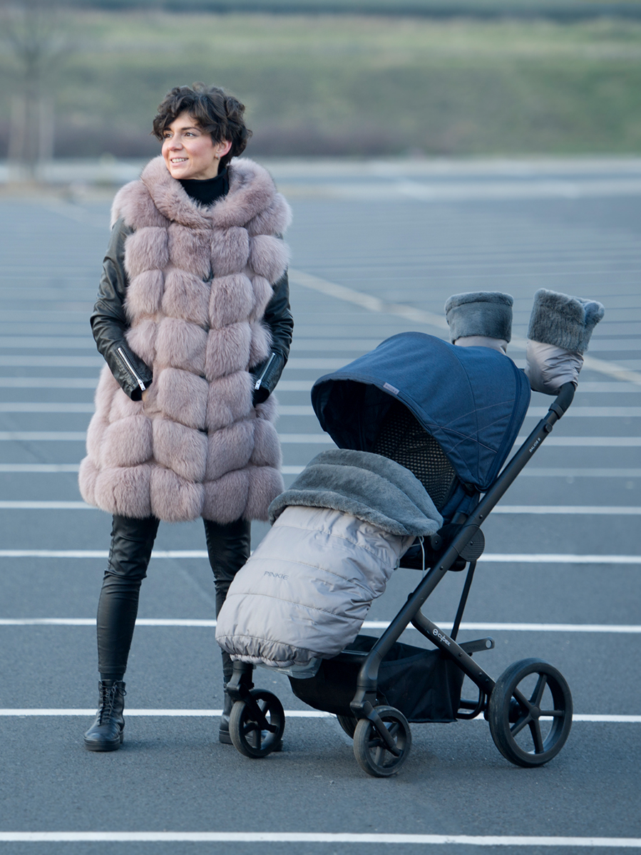 Rukavice Pinkie Fur Black