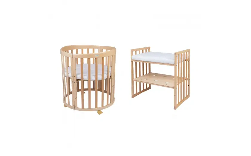 Luxusní postýlka 7 v 1 - Natural