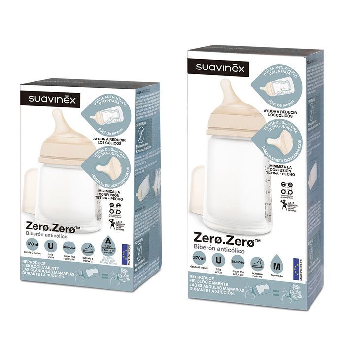 Suavinex Zero Zero anti-koliková láhev 180 ml